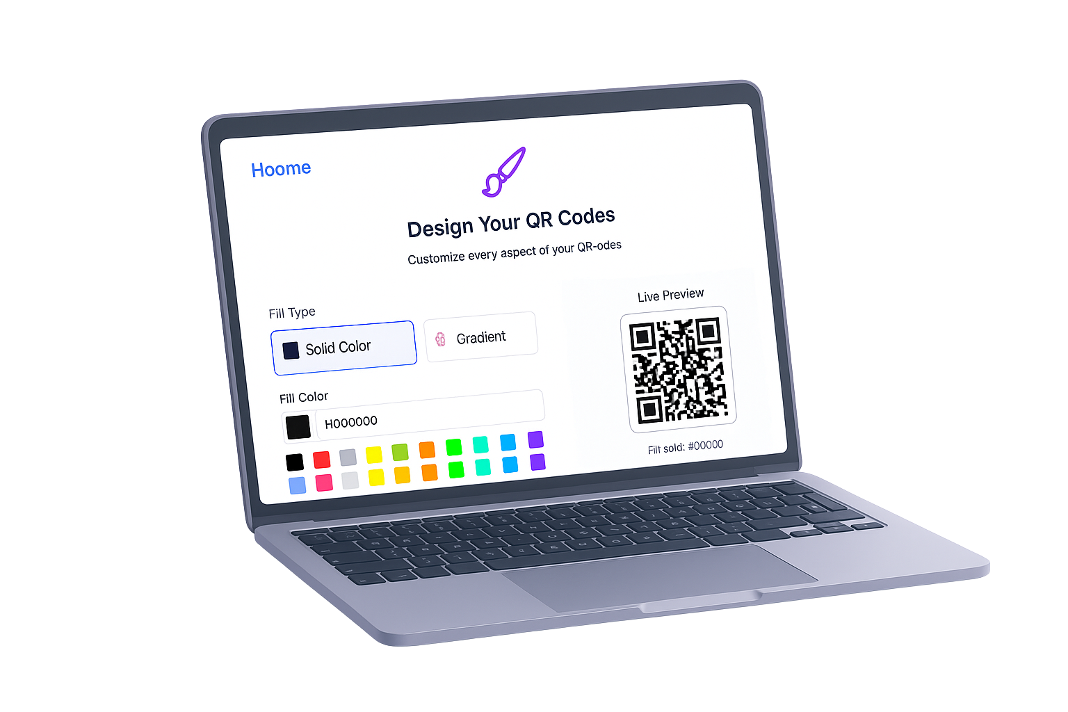 QR Code Design Interface